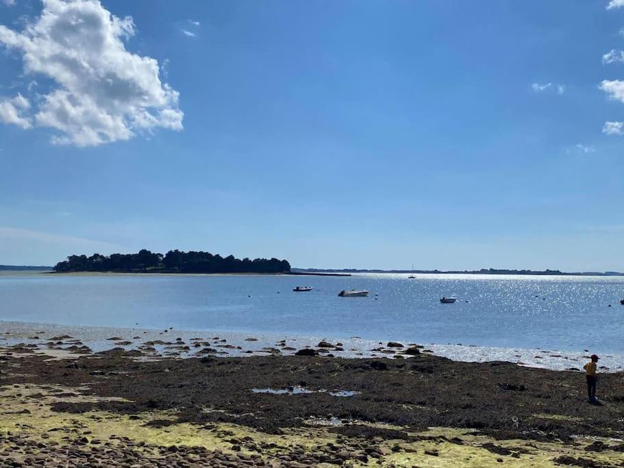 Meuble Sur L'Ile De Tascon A 300 M De La Plage Saint-Armel Luaran gambar